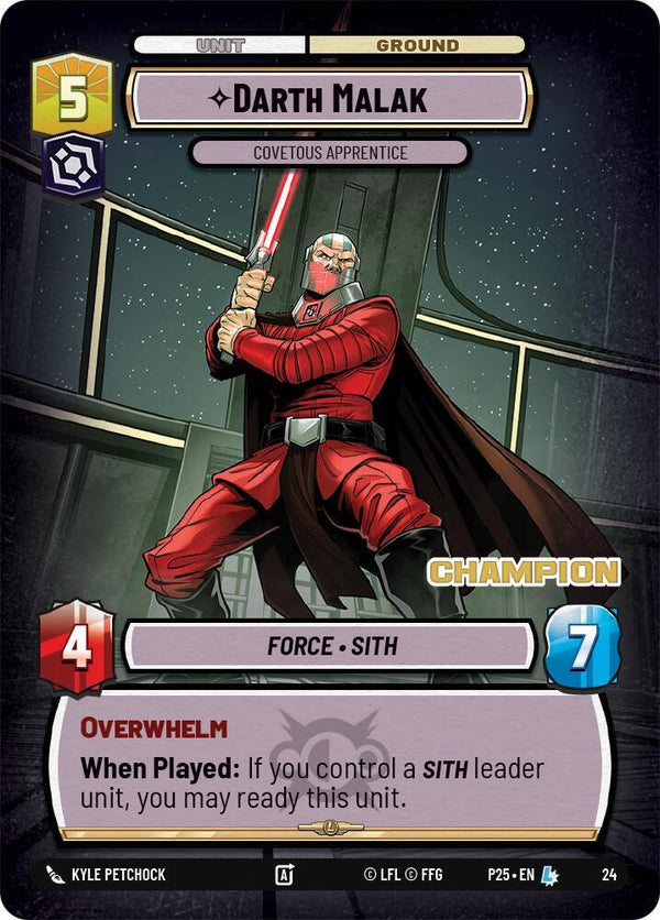 Darth Malak - Covetous Apprentice (Champion) - Star Wars Unlimited