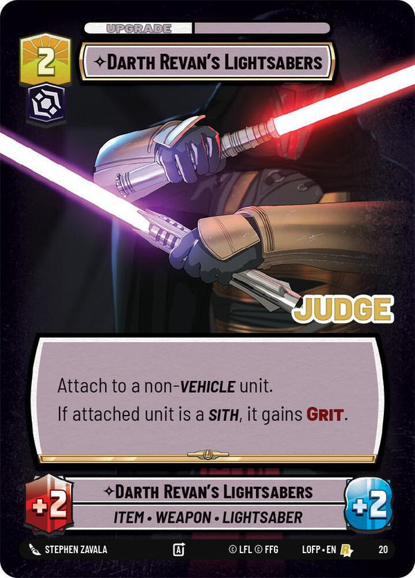 Darth Revan's Lightsabers - Star Wars Unlimited