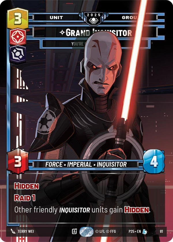 Grand Inquisitor - You're Right to Be Afraid - Star Wars Unlimited