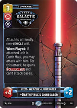 Darth Maul's Lightsaber - Star Wars Unlimited