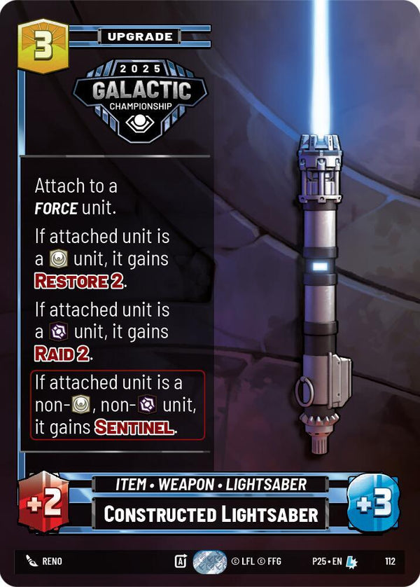 Constructed Lightsaber - Star Wars Unlimited