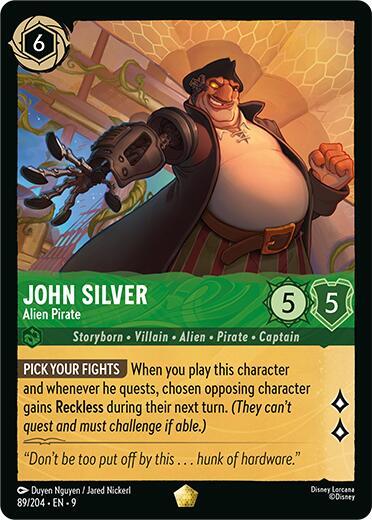 John Silver - Alien Pirate - Disney Lorcana