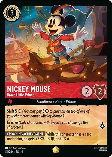 Mickey Mouse - Brave Little Prince - Disney Lorcana