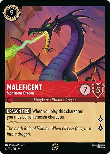 Maleficent - Monstrous Dragon (Store Championship Participant) - Disney Lorcana
