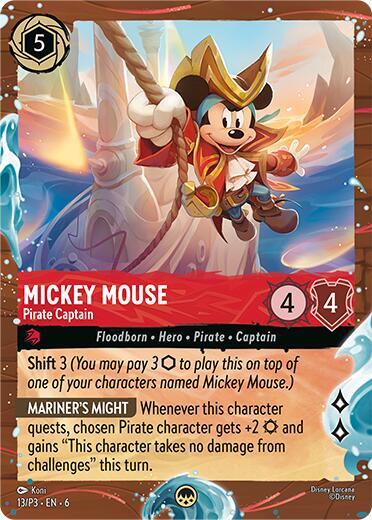 Mickey Mouse - Pirate Captain (Disney Cruise Promo)