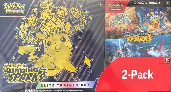 Costco Pokemon Surging Sparks 2-Pack Trainer Box and Booster Bundle - Pokémon