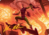 Green Goblin, Revenant Art Card (Gold-Stamped Signature) - Magic: The Gathering