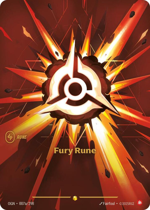 Fury Rune (Alternate Art) - Riftbound: League of Legends TCG