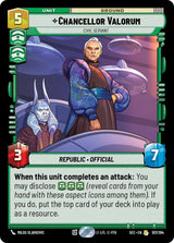 Chancellor Valorum - Civil Servant - Star Wars Unlimited