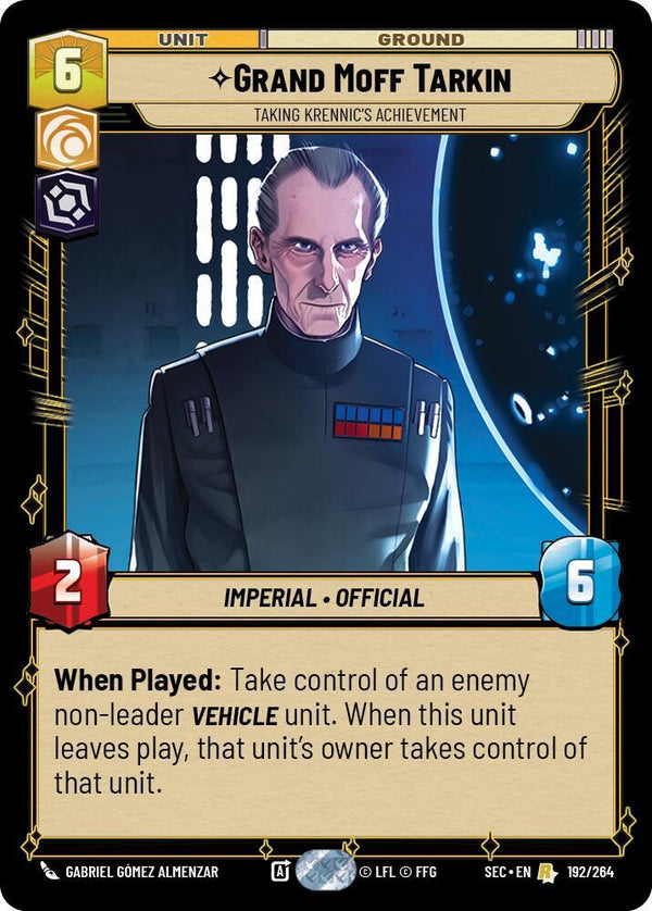 Grand Moff Tarkin - Taking Krennic's Achievement - Star Wars Unlimited