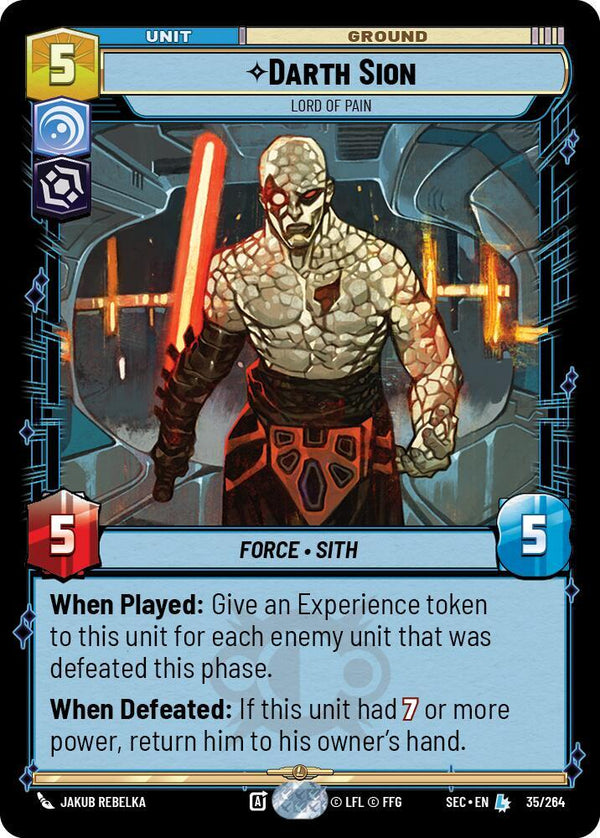 Darth Sion - Lord of Pain - Star Wars Unlimited