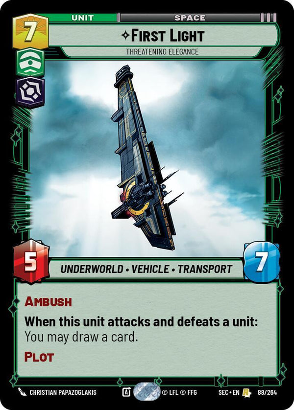 First Light - Threatening Elegance - Star Wars Unlimited