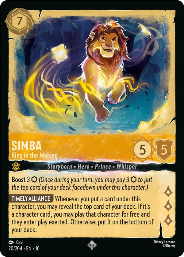 Simba - King in the Making - Disney Lorcana