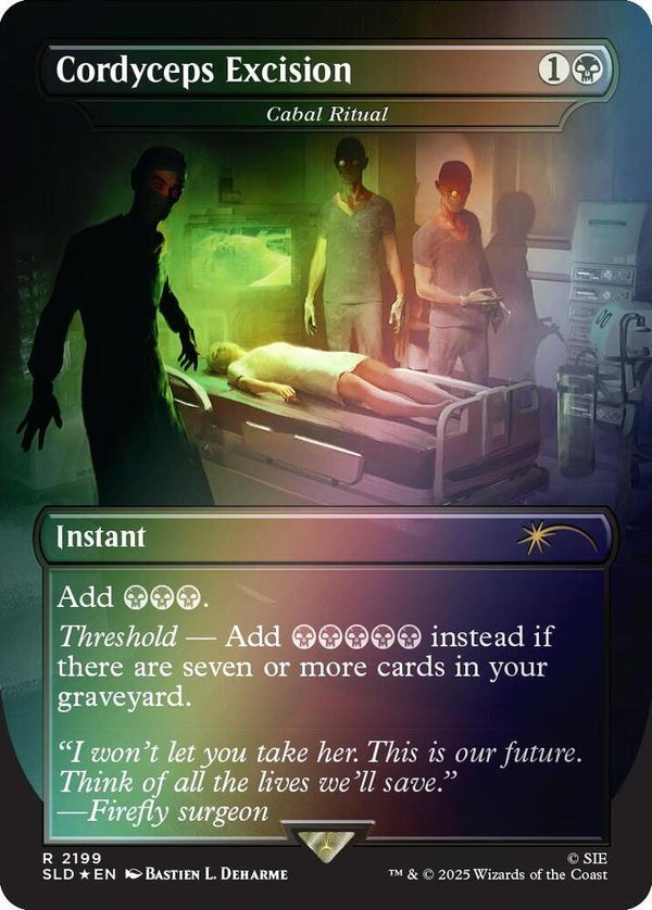 Cordyceps Excision - Cabal Ritual (Rainbow Foil) - Magic: The Gathering