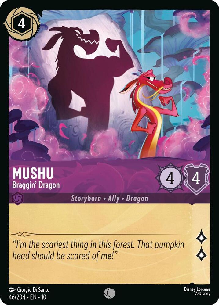 Mushu - Braggin' Dragon