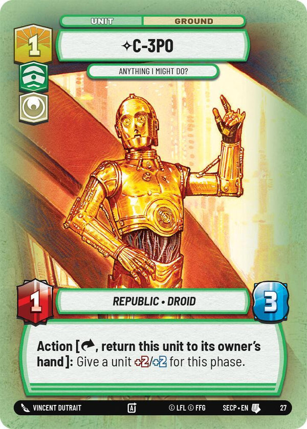 C-3PO - Anything I Might Do? (Foil) - Star Wars Unlimited