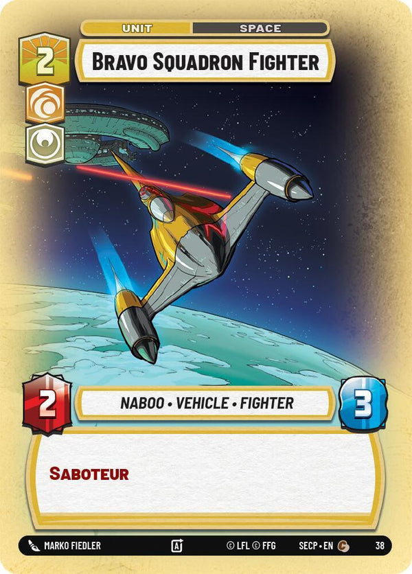 Bravo Squadron Fighter (Foil) - Star Wars Unlimited