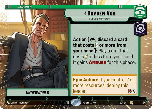 Dryden Vos - I Never Ask Twice (Hyperspace) - Star Wars Unlimited