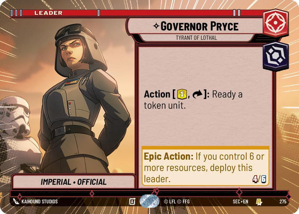 Governor Pryce - Tyrant of Lothal (Hyperspace) - Star Wars Unlimited