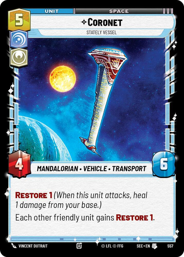 Coronet - Stately Vessel (Foil) - Star Wars Unlimited