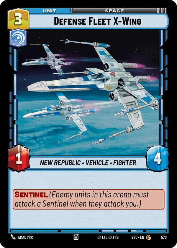 Defense Fleet X-Wing (Foil) - Star Wars Unlimited