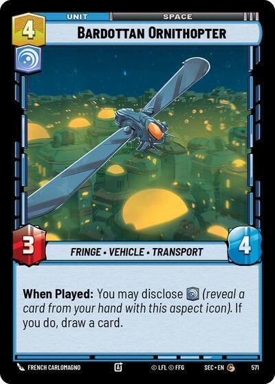 Bardottan Ornithopter (Foil) - Star Wars Unlimited