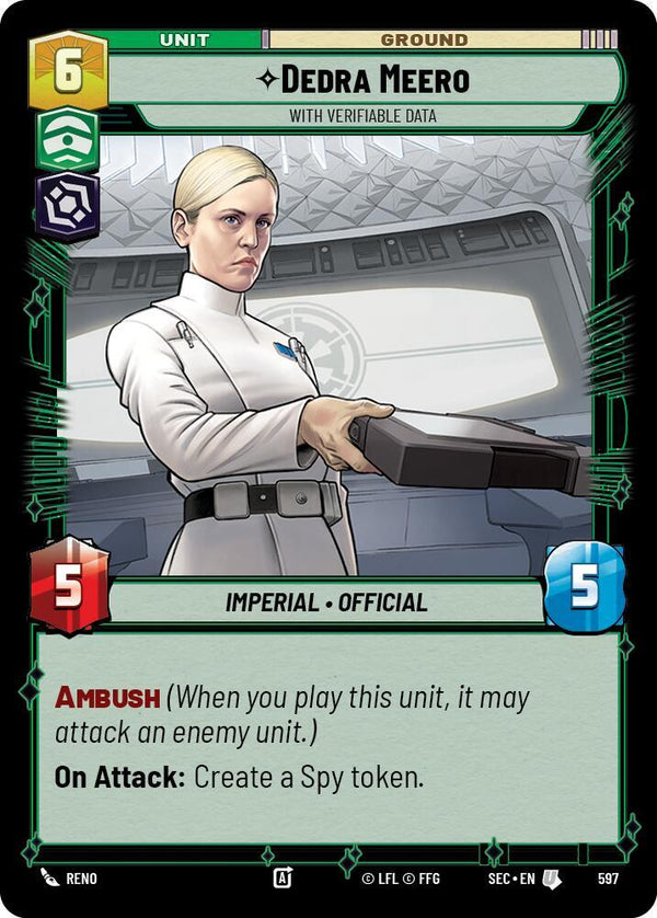 Dedra Meero - With Verifiable Data (Foil) - Star Wars Unlimited