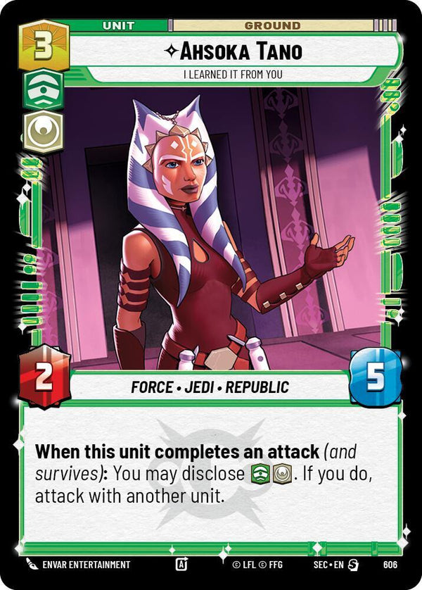 Ahsoka Tano - I Learned It from You (Foil) - Star Wars Unlimited