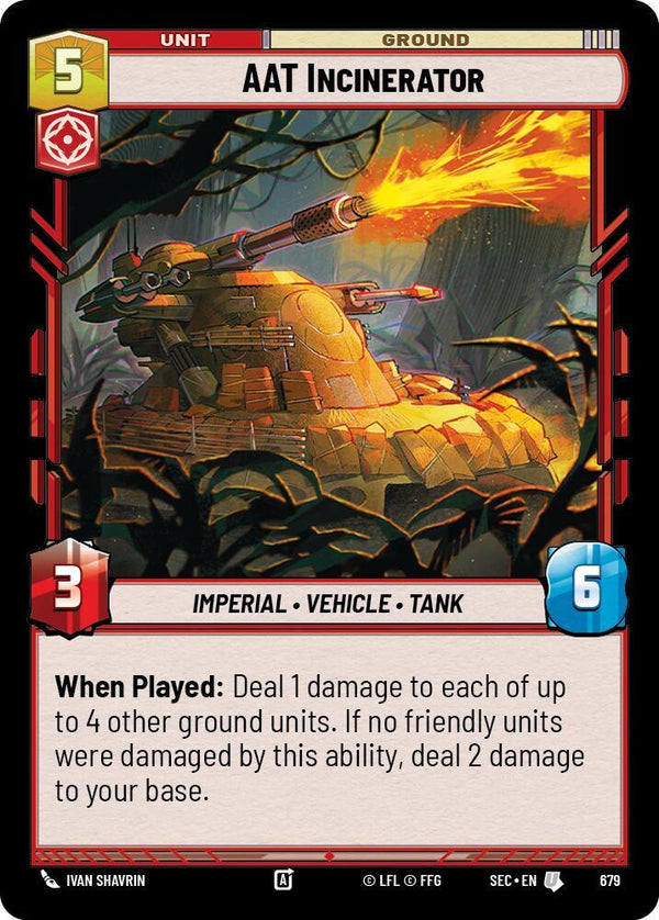 AAT Incinerator (Foil) - Star Wars Unlimited