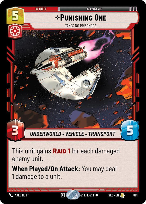 Punishing One - Takes No Prisoners (Foil) - Star Wars Unlimited