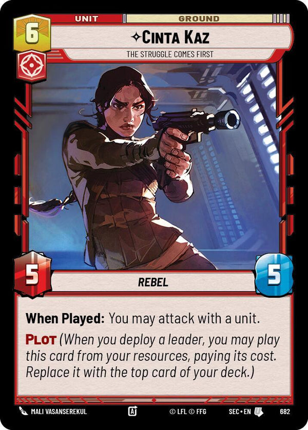 Cinta Kaz - The Struggle Comes First (Foil) - Star Wars Unlimited