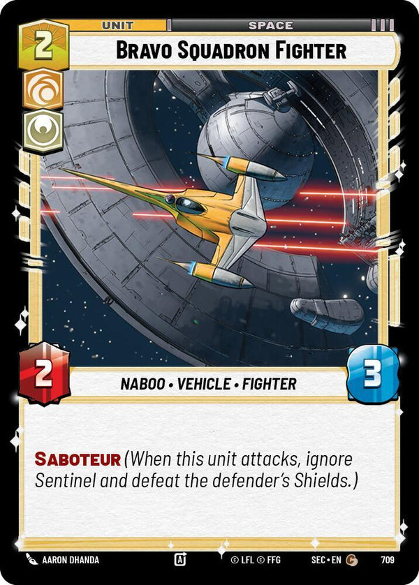 Bravo Squadron Fighter (Foil) - Star Wars Unlimited