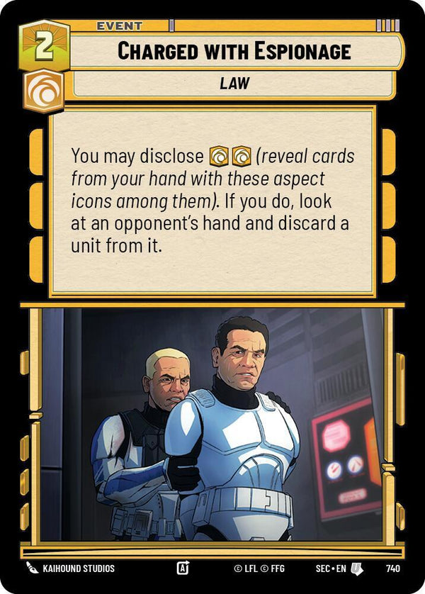 Charged with Espionage (Foil) - Star Wars Unlimited