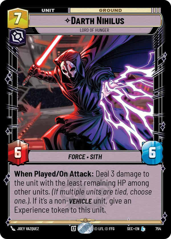 Darth Nihilus - Lord of Hunger (Foil) - Star Wars Unlimited