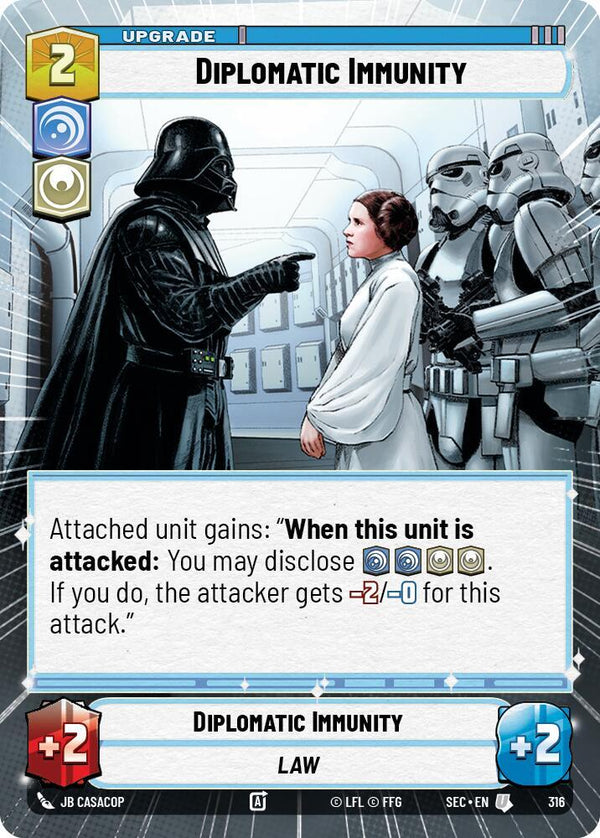 Diplomatic Immunity (Hyperspace) - Star Wars Unlimited