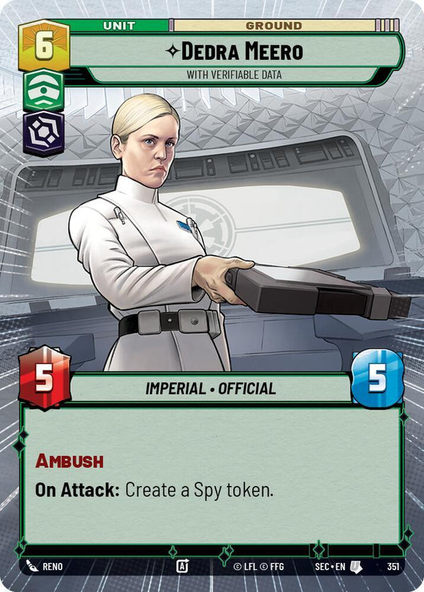Dedra Meero - With Verifiable Data (Hyperspace) - Star Wars Unlimited