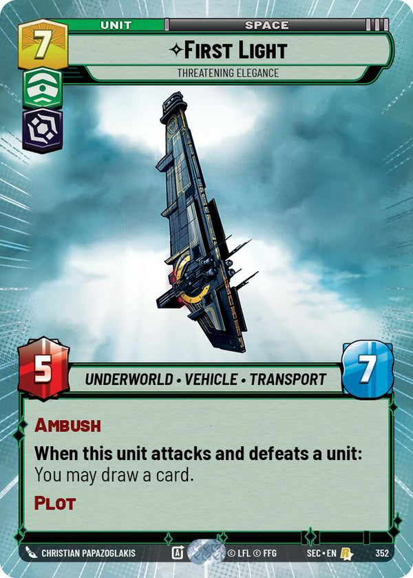 First Light - Threatening Elegance (Hyperspace) - Star Wars Unlimited