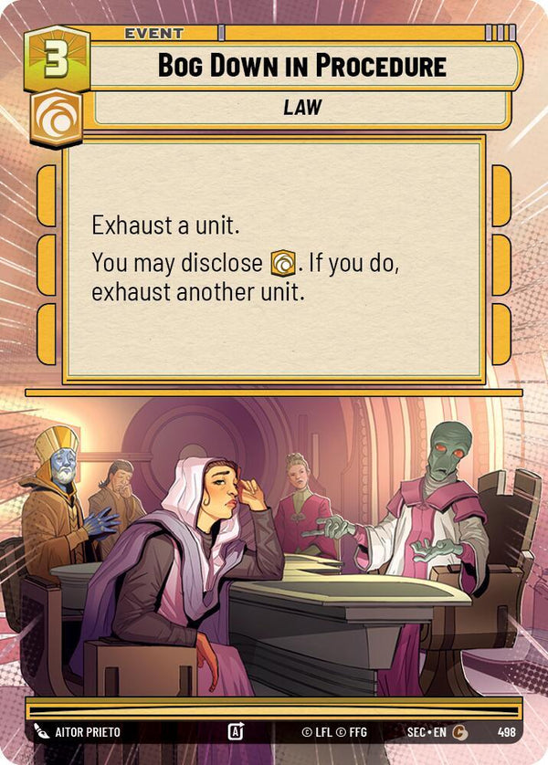 Bog Down in Procedure (Hyperspace) - Star Wars Unlimited