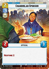 Chandrilan Sponsor (Hyperspace Foil) - Star Wars Unlimited