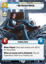 Bo-Katan Kryze - Alone (Hyperspace Foil) - Star Wars Unlimited