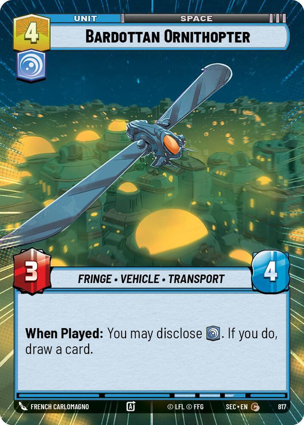 Bardottan Ornithopter (Hyperspace Foil) - Star Wars Unlimited