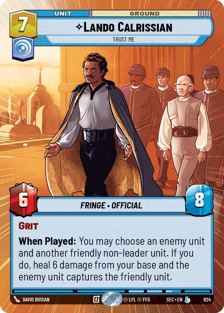 Lando Calrissian - Trust Me (Hyperspace Foil)