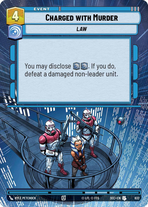 Charged with Murder (Hyperspace Foil) - Star Wars Unlimited