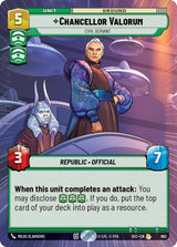 Chancellor Valorum - Civil Servant (Hyperspace Foil) - Star Wars Unlimited