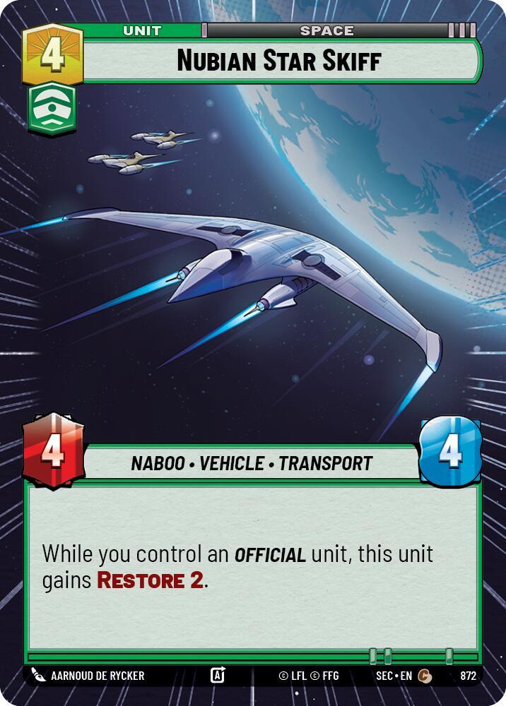 Nubian Star Skiff (Hyperspace Foil)