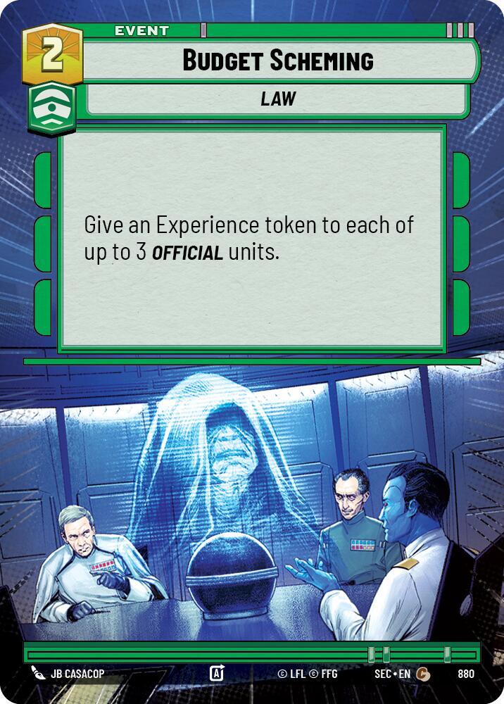 Budget Scheming (Hyperspace Foil)