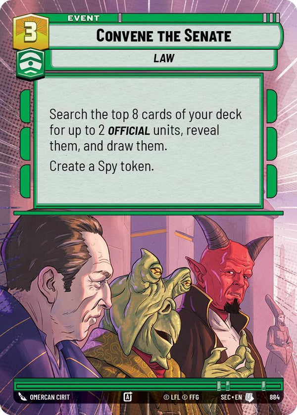 Convene the Senate (Hyperspace Foil) - Star Wars Unlimited