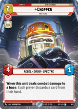 Chopper - War Hero (Hyperspace Foil) - Star Wars Unlimited