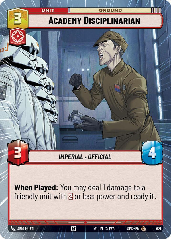 Academy Disciplinarian (Hyperspace Foil) - Star Wars Unlimited