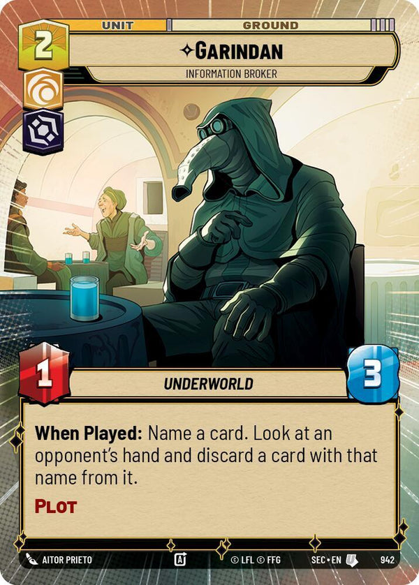 Garindan - Information Broker (Hyperspace Foil) - Star Wars Unlimited